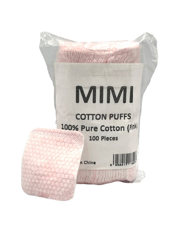 Mimi Move Cotton Puffs 100 Pcs ( Pink )